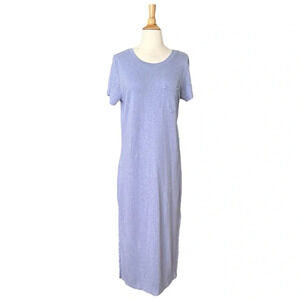 OUTERKNOWN Neptune MIDI T-Shirt Dress Casual Hemp Blend, Size Medium